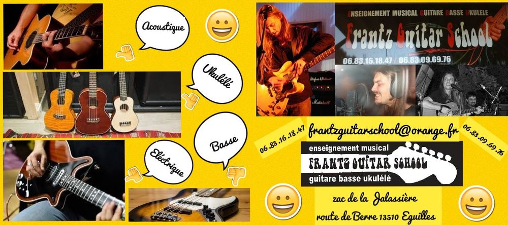 Cours de Guitare, Guitare basse, Ukul&eacute;l&eacute; 0 13510 �guilles