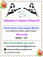 Ukulele et Chants d'Hawai'i, Conservatoire de Fresnes 0 94260 Fresnes