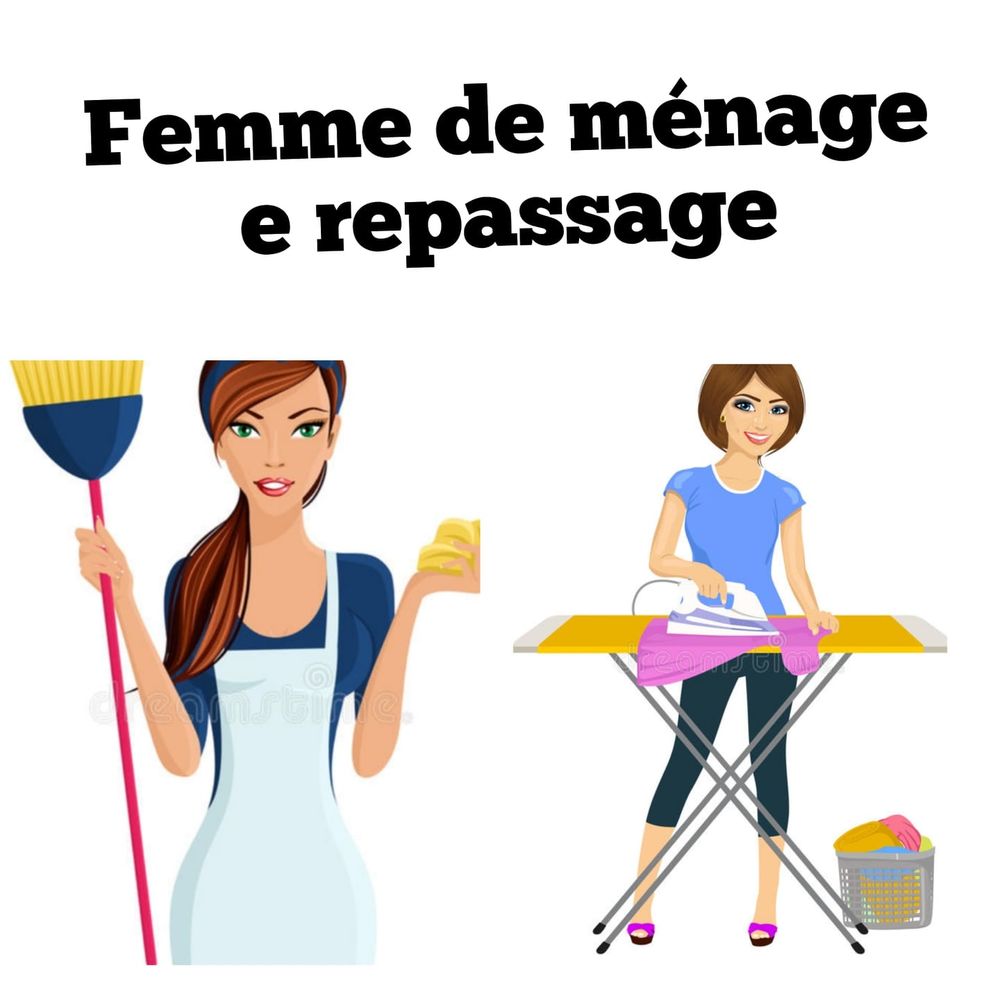 M&eacute;nage et repassage &agrave; domicile 0 95640 Marines