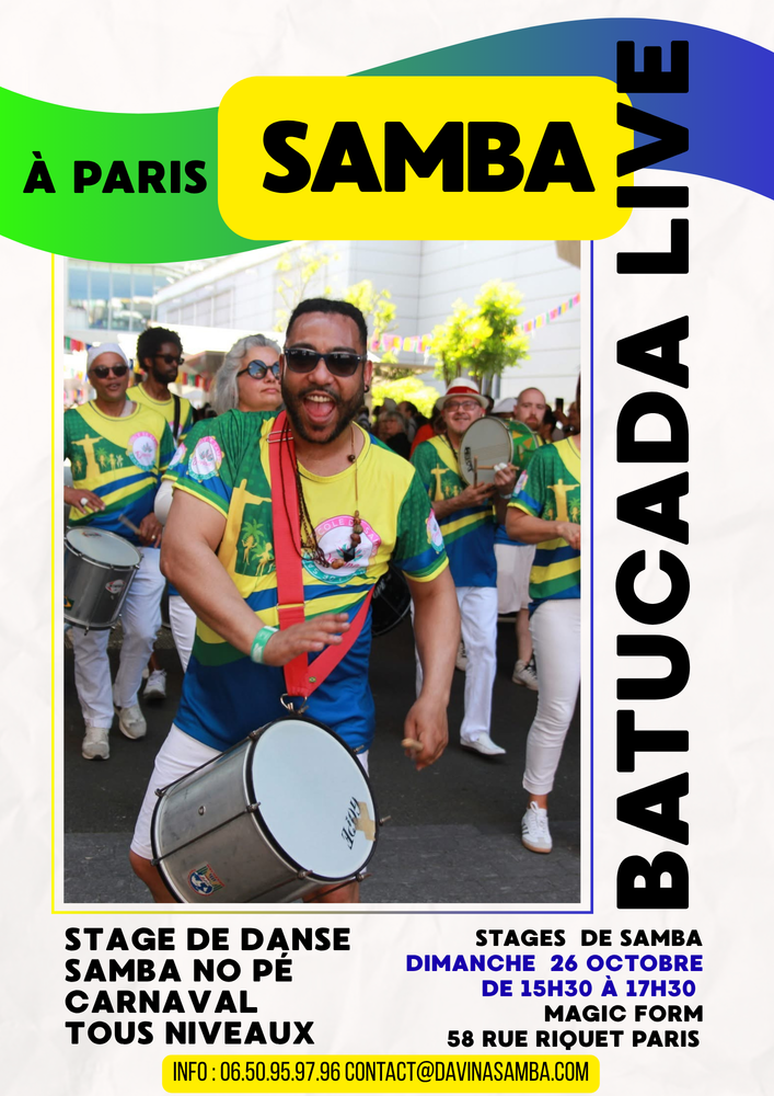cours de batucada musique percussions br&eacute;siliennes samba 0 93100 Montreuil