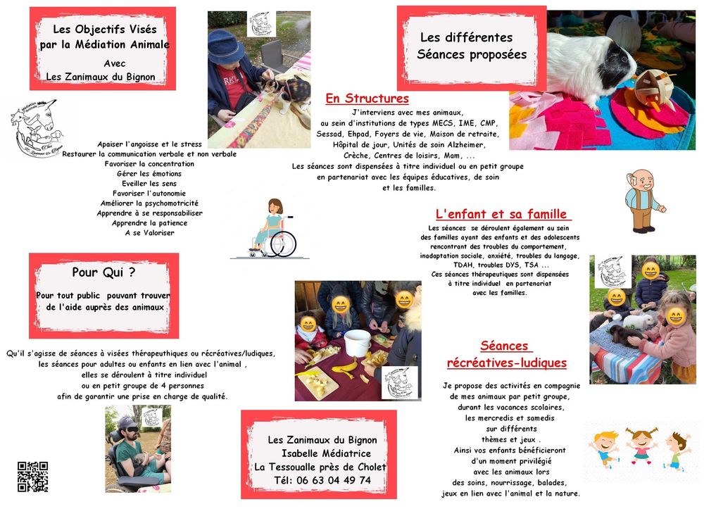 S&eacute;ances de M&eacute;diation Animale -Zooth&eacute;rapie pour tous 0 49300 Cholet