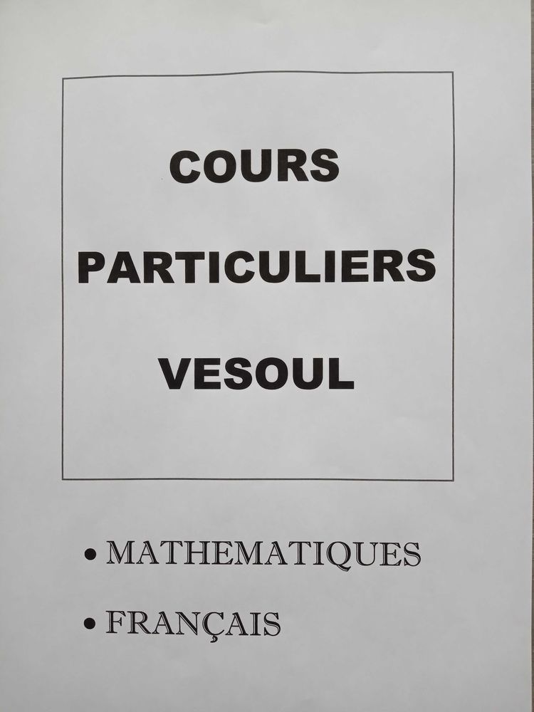 SOUTIEN SCOLAIRE VESOUL 22 70000 Vesoul