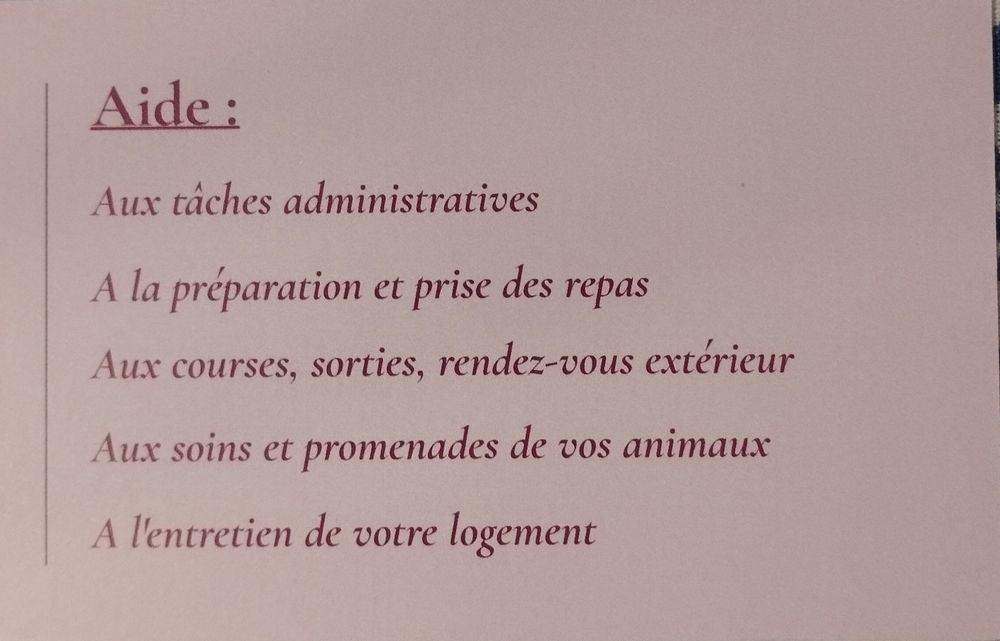 Accompagnement quotidien 0 64600 Anglet