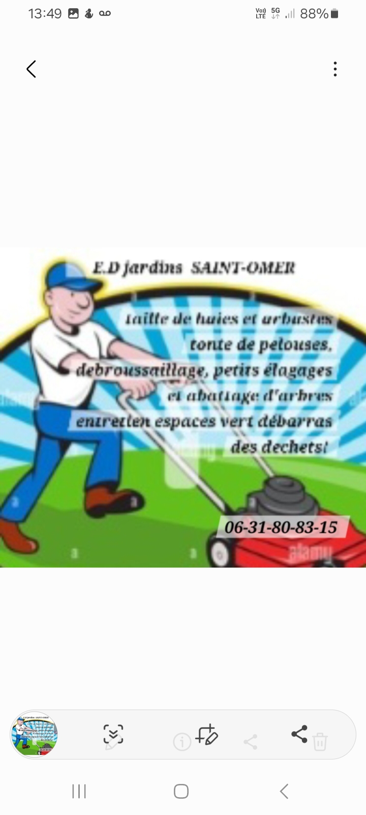 Travaux espace-vert 0 62500 Saint-omer