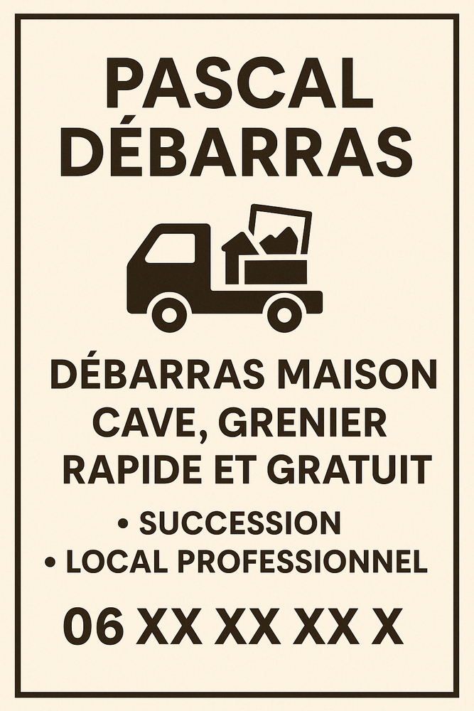 D&eacute;barras maison, cave, grenier rapide Paris, Montreuil IDF 0 95170 Deuil-la-barre
