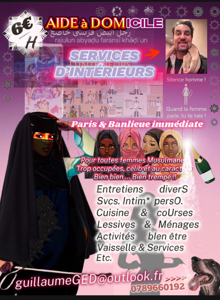 M&Eacute;NAGE - REPASSAGE ~ CUISINE - SERVICES particuliers 
0 75015 Paris