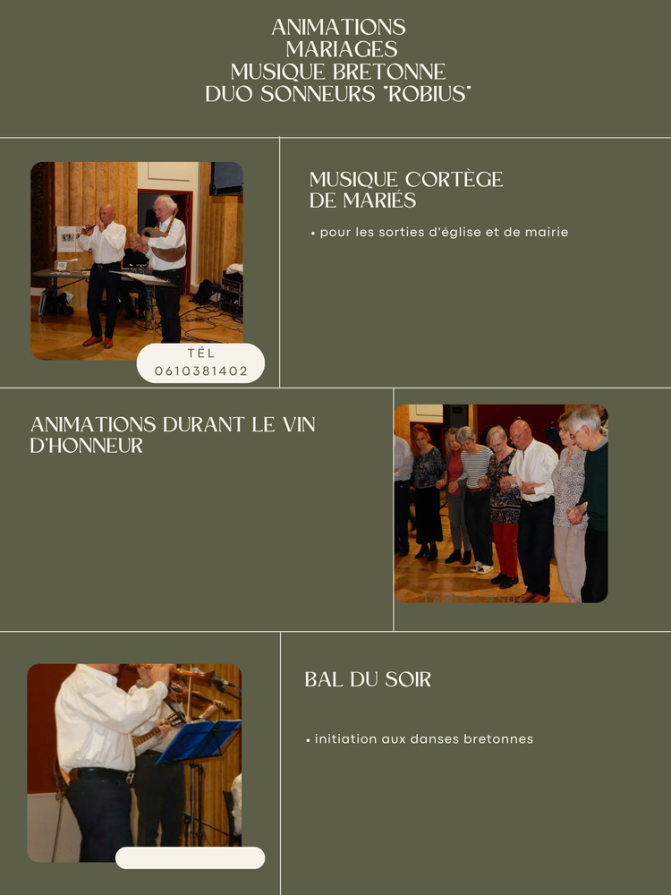 Couple sonneurs de musique traditionnelle bretonne 0 51100 Reims