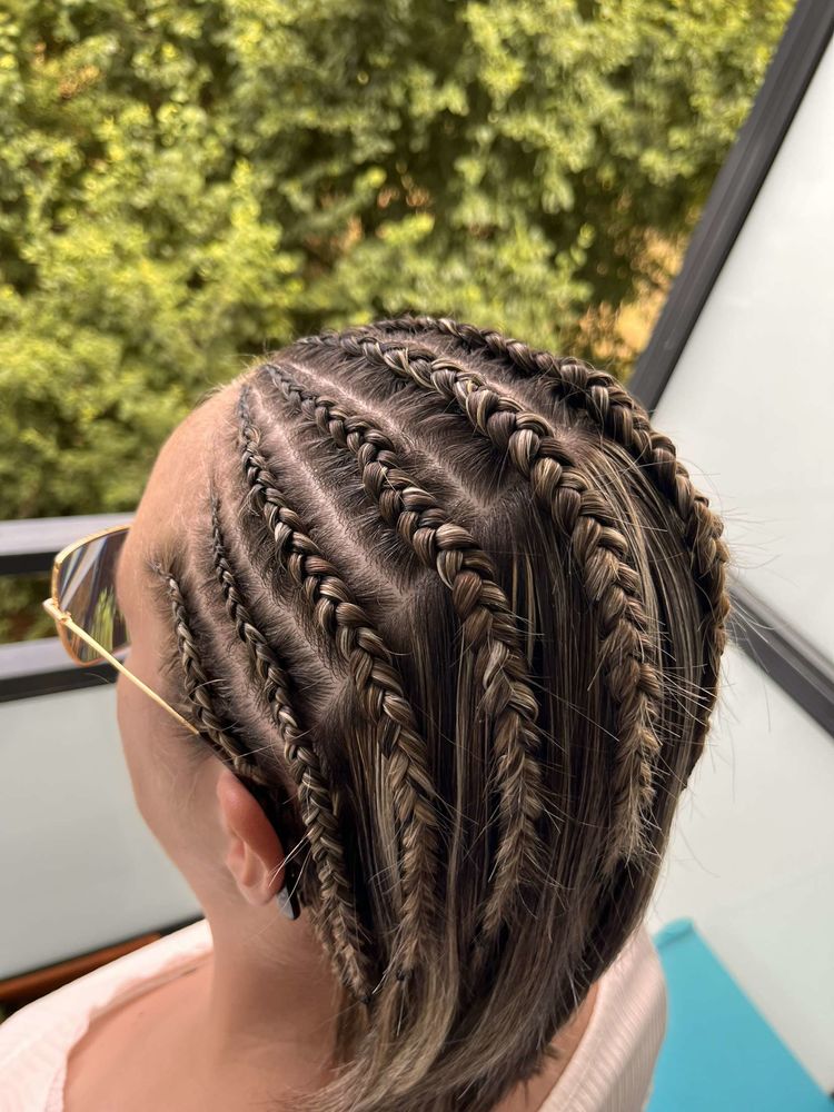 Prestation coiffure nattes coll&eacute;es 0 42600 Montbrison