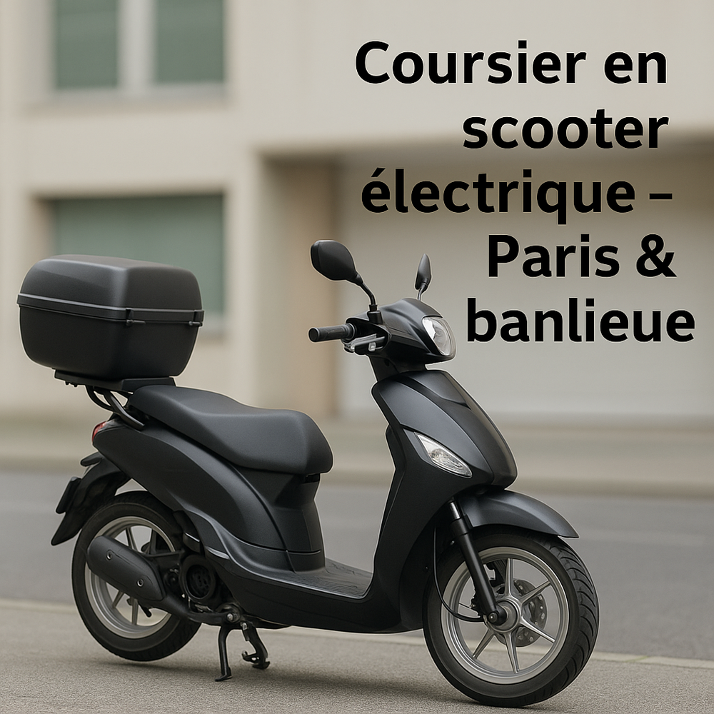 Coursier ind&eacute;pendant en scooter &eacute;lectrique - Paris / banlieu 0 92600 Asni�res-sur-seine
