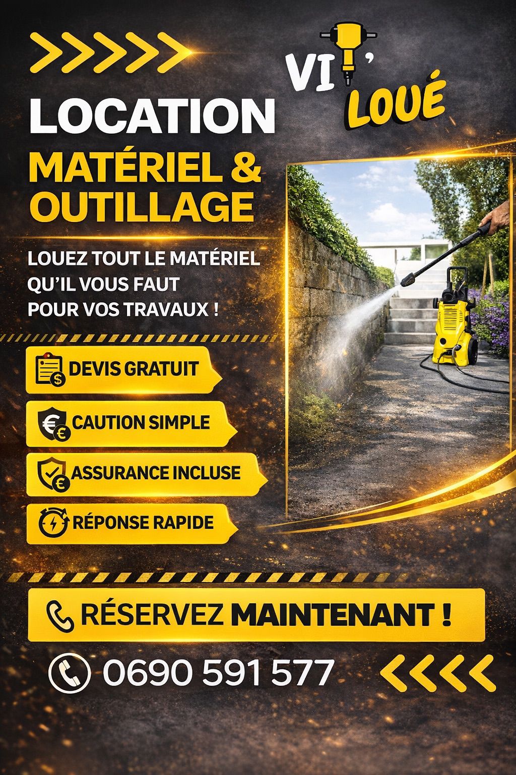 Louez le Mat&eacute;riel, R&eacute;alisez vos Travaux 0 97100 Guadeloupe