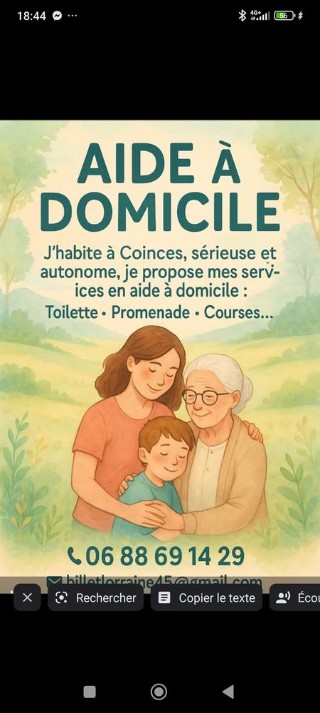 Aide a domicile 0 45310 Coinces