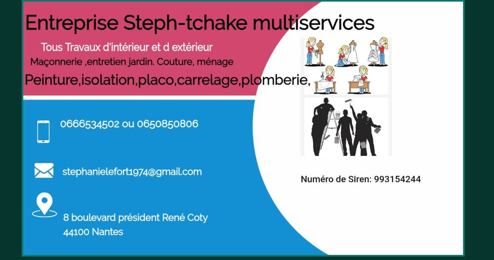 Multiservices travaux d'int&eacute;rieur ext&eacute;rieur, bricolage, ect 0 44100 Nantes