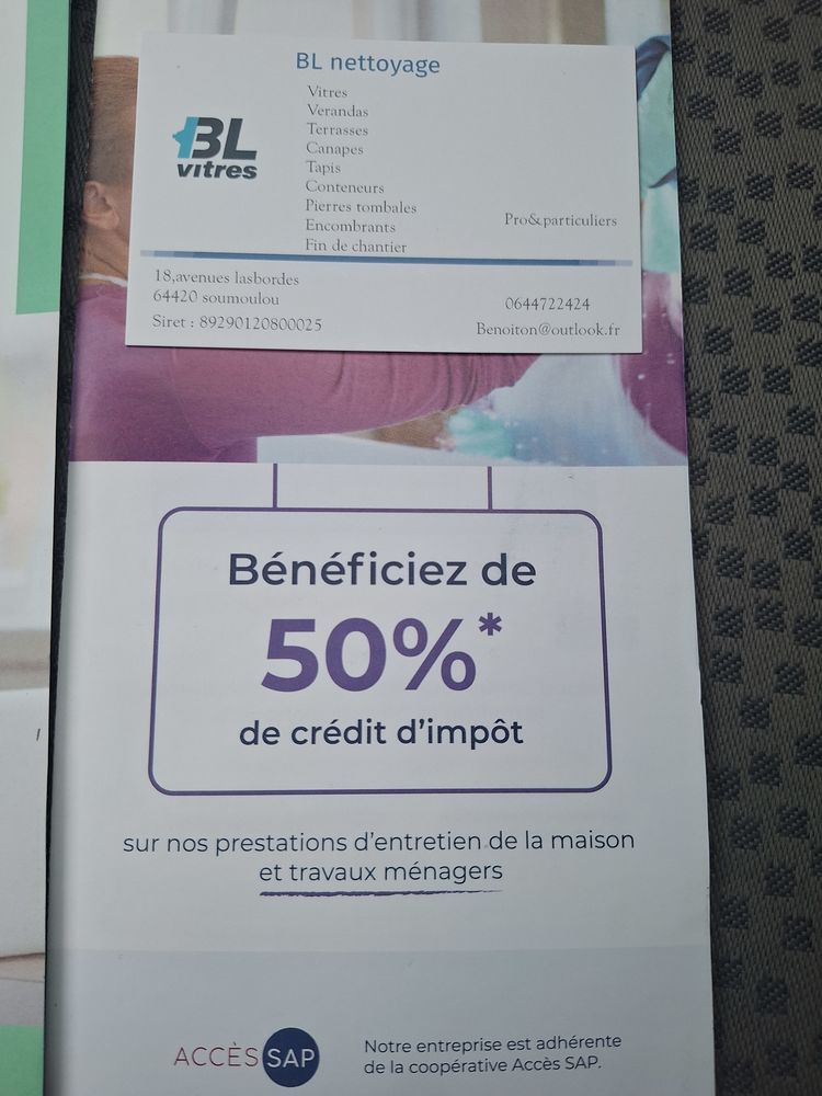 *BL nettoyage * 0 64420 Soumoulou