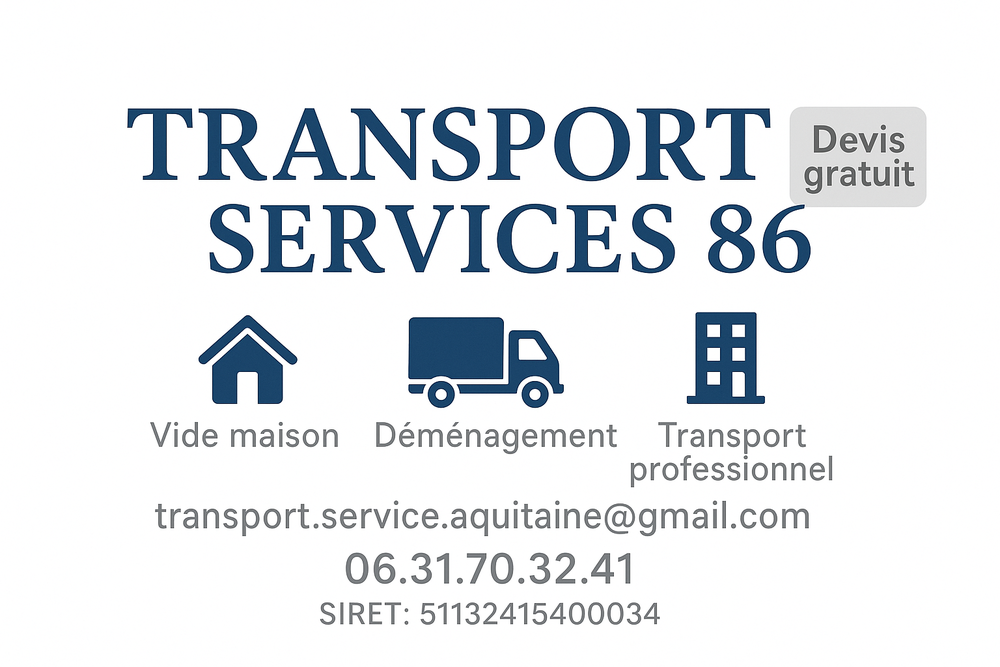D&eacute;m&eacute;nagement/vide maison/transport 0 86100 Ch�tellerault
