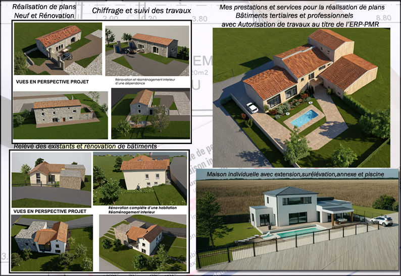 Accompagnement de projets : R&eacute;alisation de plans 0 26270 Saulce-sur-rh�ne
