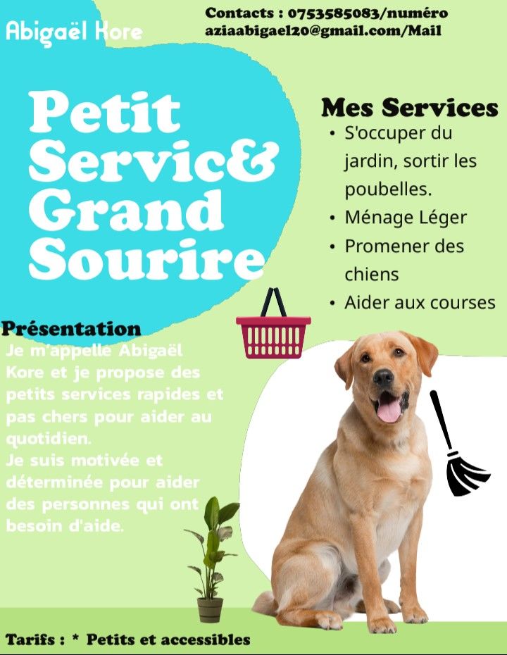 Abiga&euml;l ? Petits services du quotidien ? 0 78700 Conflans-sainte-honorine