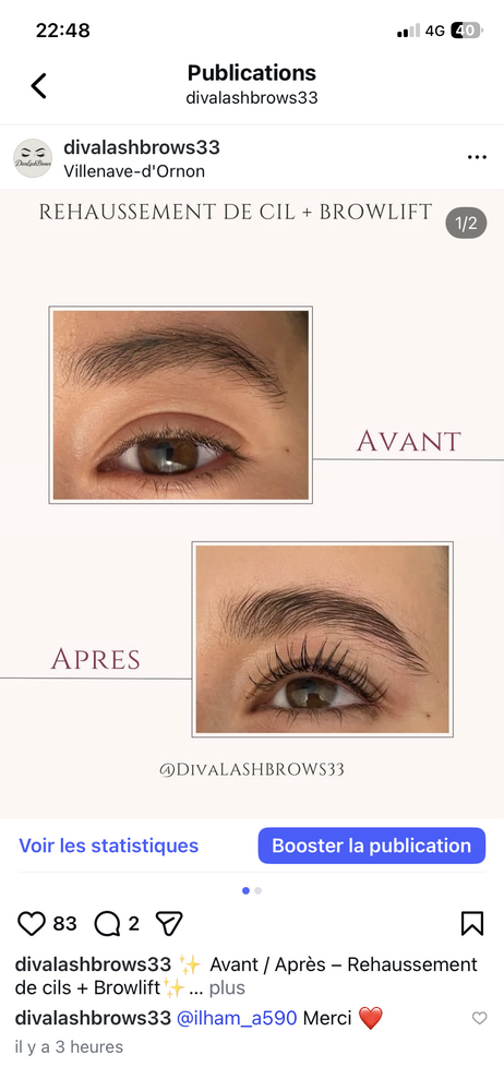 Rehaussement de cils / Browlift 0 33140 Villenave-d'ornon