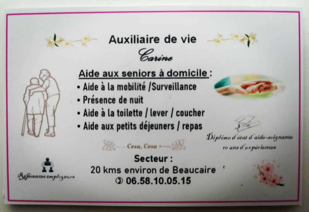 Auxiliaire de vie 0 30300 Beaucaire