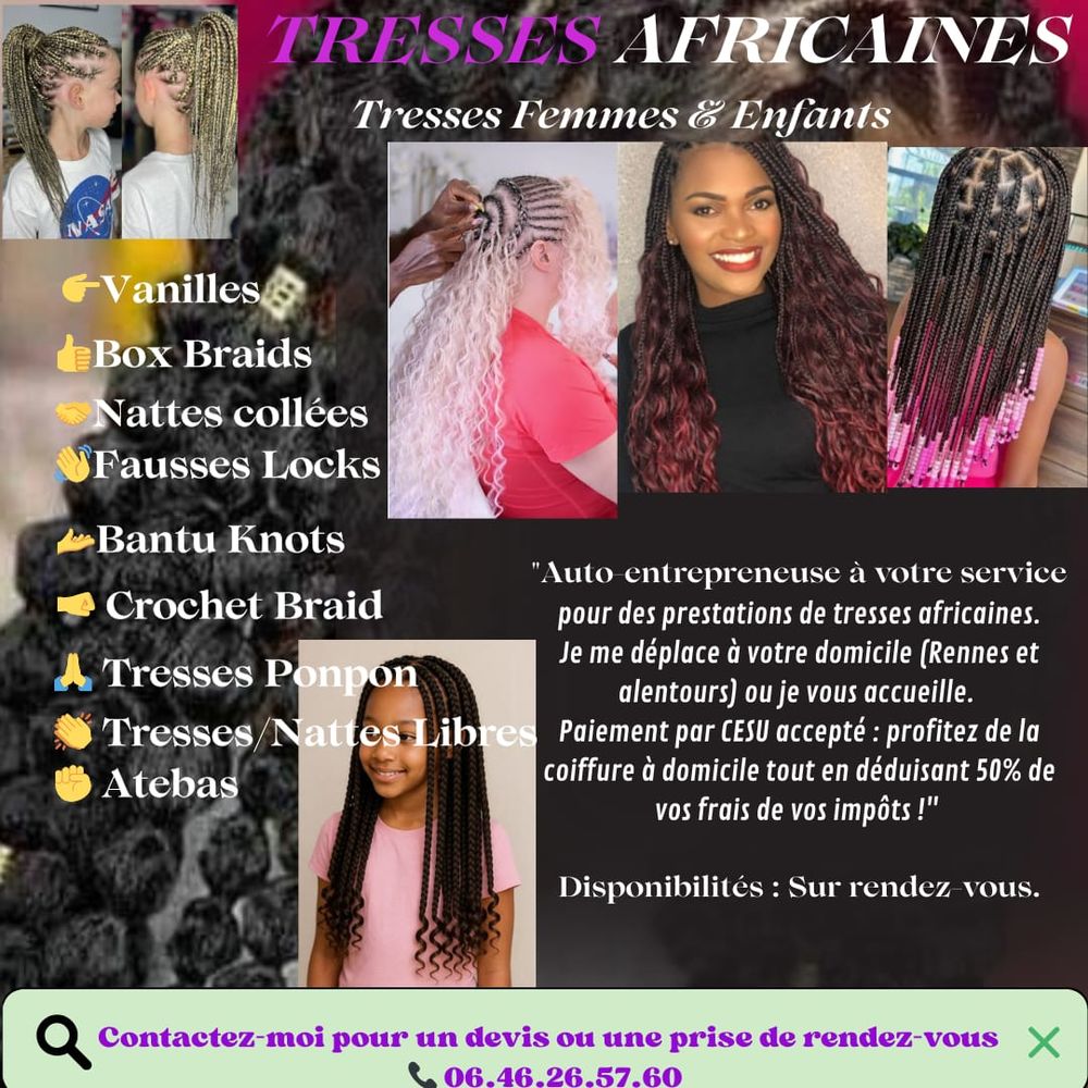 Tresses Africaines sur Rennes et 35 0 35000 Rennes