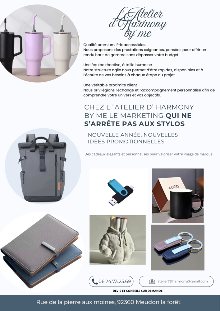 Sp&eacute;cialis&eacute; dans les cadeaux d'entreprise et d'&eacute;v&eacute;nements 0 92360 Meudon la foret