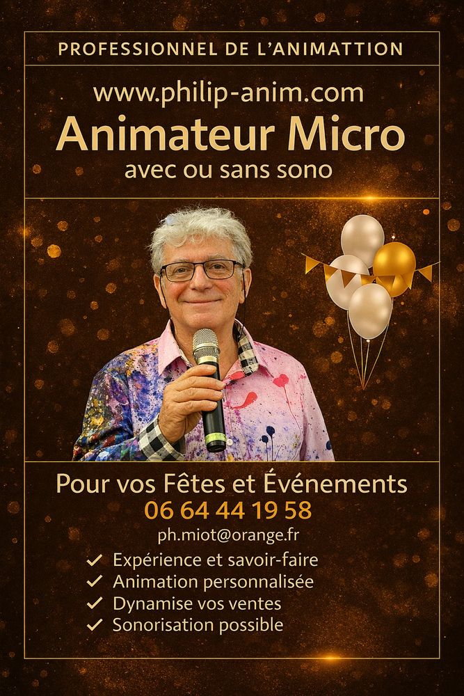 Animateur Micro pour F&ecirc;tes d' Associations, &eacute;v&egrave;nement, foire 0 79000 Niort
