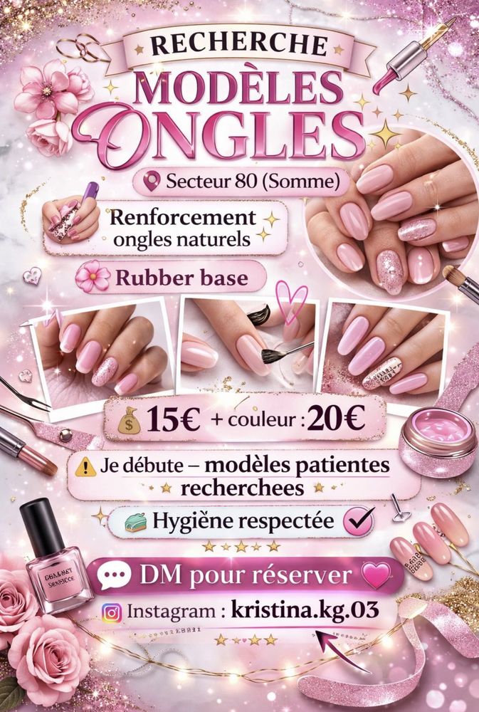 Recherche mod&egrave;les ongles �" secteur 80 0 80120 Vron
