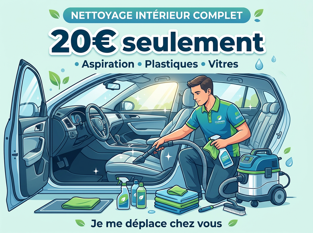 Nettoyage int&eacute;rieur voiture - Soutien projet local ? 0 16600 Ruelle-sur-touvre