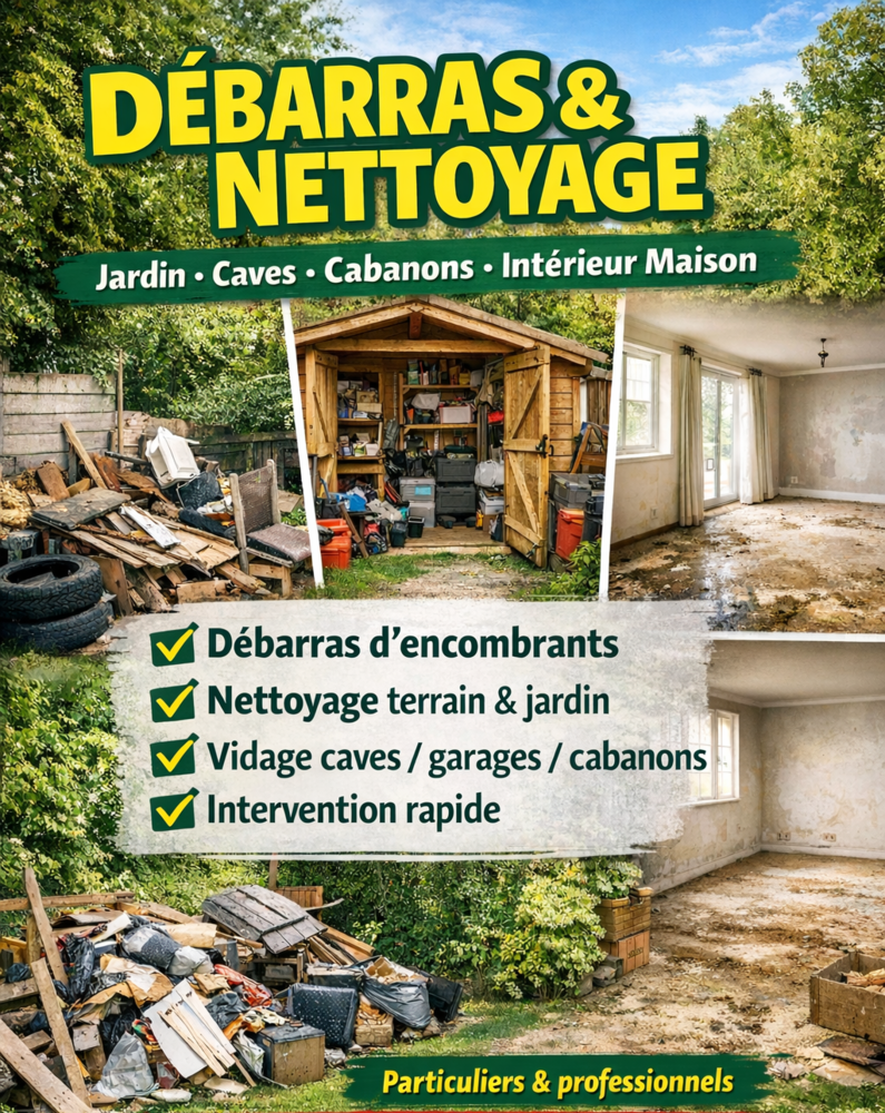 d&eacute;barras jardin, tous locaux 0 59100 Roubaix