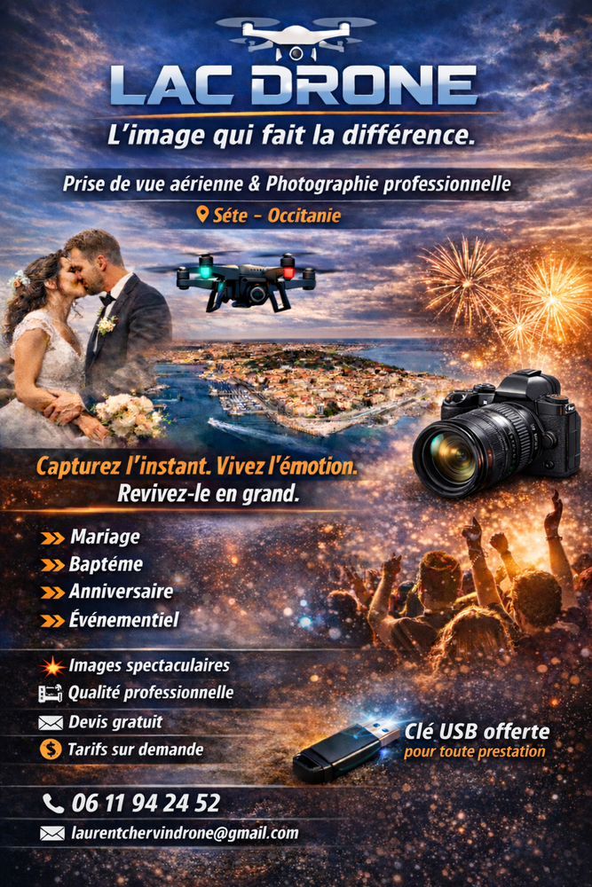 Lac Drone 0 34200 S�te