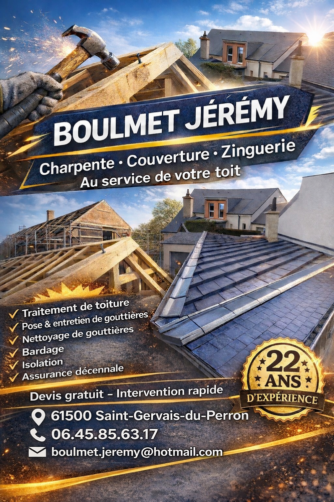 Charpente couverture 0 61500 Saint-gervais-du-perron