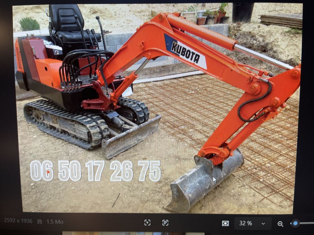 mini pelle avec chauffeur (transport gratuit) 0 60550 Verneuil-en-halatte