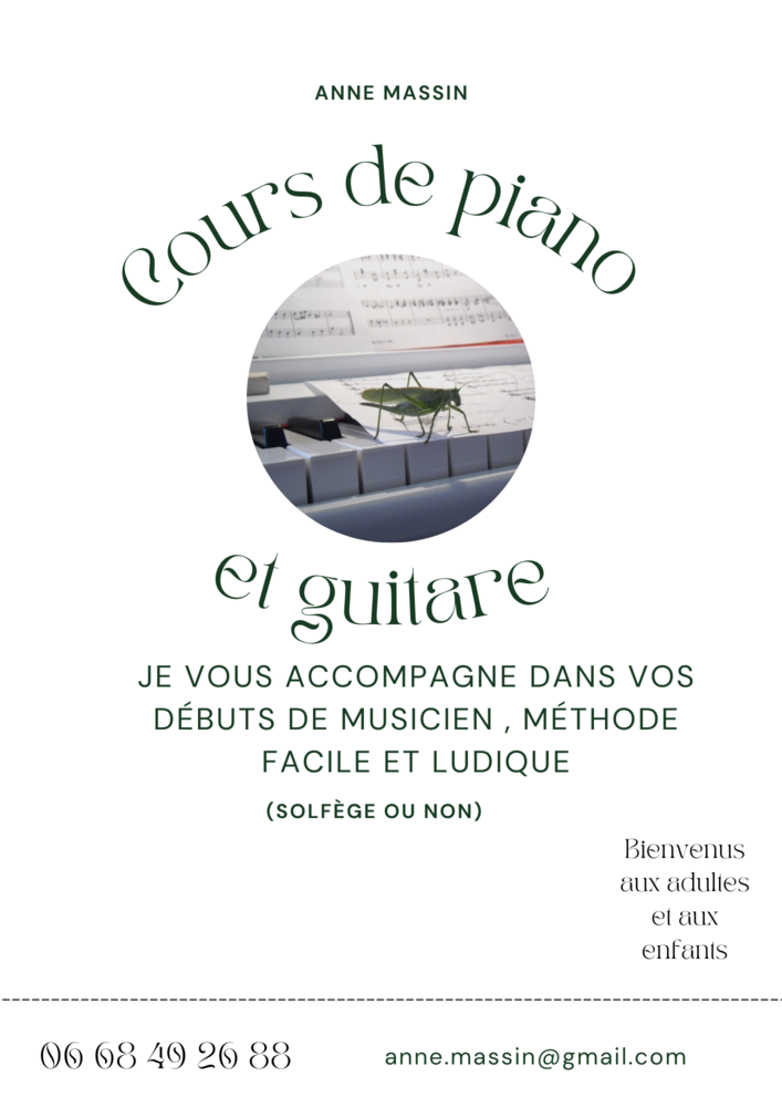 Cours de piano et guitare 0 26130 Monts�gur-sur-lauzon