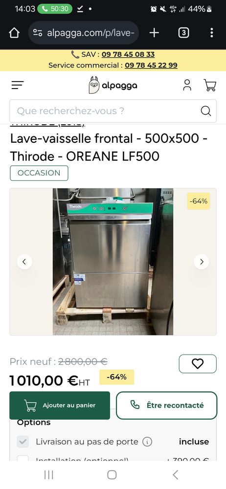 Lave vaisselle 700 91800 Brunoy