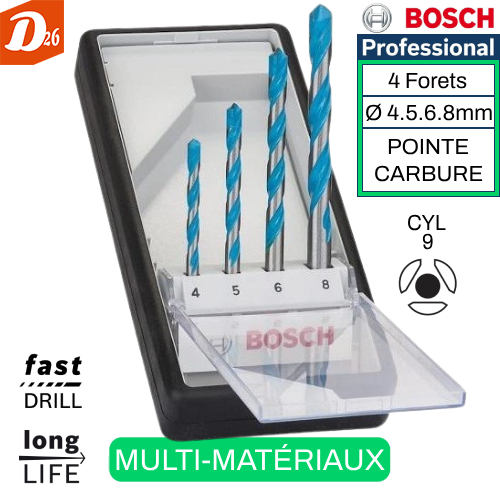 Coffret 4 Forets CARBURE CYL-9 Multi-mat&eacute;riaux 13 26290 Les granges-gontardes