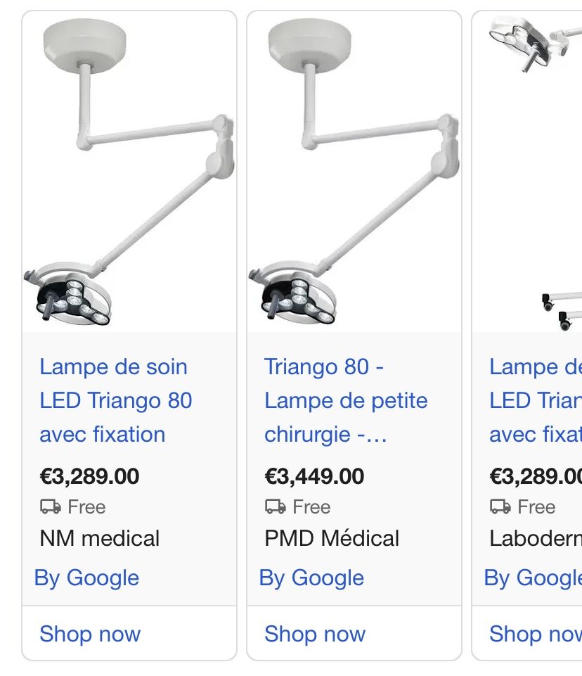 Lampe triango 80 neuve op&eacute;ratoire 1500 59000 Lille