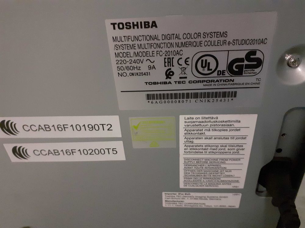 photocopieuse imprimante TOSHIBA  e studio 2010Ac 490 73160 Saint-cassin