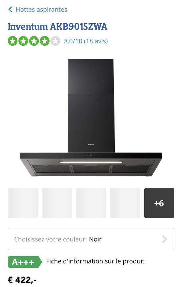 Hotte Inventum AKB9015ZWA 180 64000 Pau