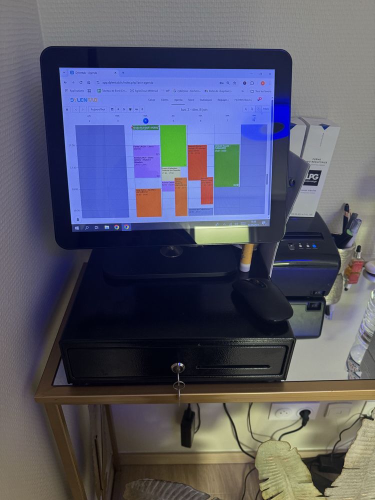 ensemble &eacute;cran caisse imprimante ticket et g&agrave;&cent;chette 4300 95220 Herblay