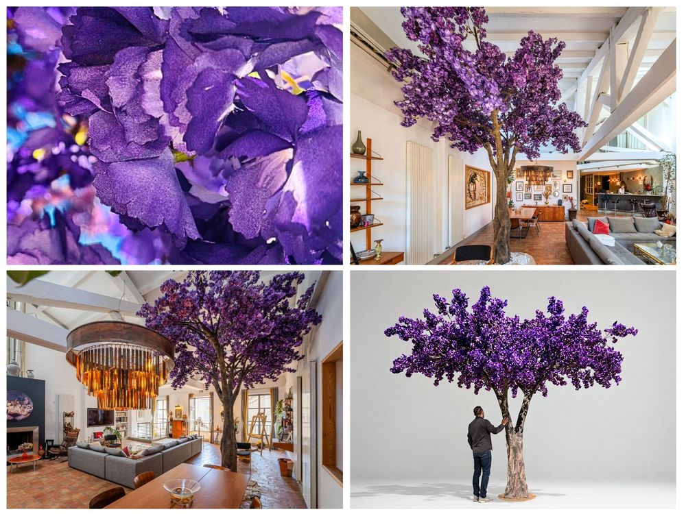 CERISIER ARTIFICIEL G&Eacute;ANT 4,40 M VIOLET? D&Eacute;STOCKAGE 1490 83470 Saint-maximin-la-sainte-baume