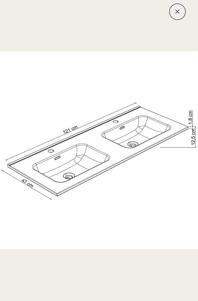 double vasque 160 45240 La fert�-saint-aubin