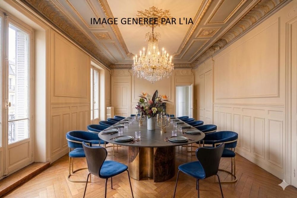 Appartement haussmannien de caractère  147 m²  Balcons....