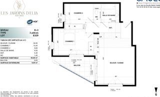  Appartement � vendre 3 pi�ces 66 m�