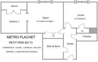  Appartement � vendre 3 pi�ces 45 m�