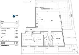  Appartement � vendre 4 pi�ces 117 m�