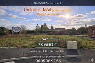 Terrain � vendre 547 m�