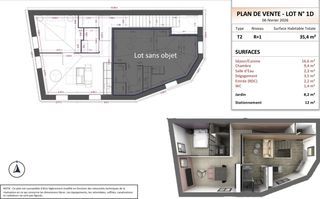  Appartement � vendre 2 pi�ces 