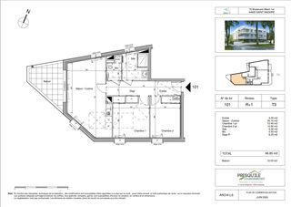  Appartement � vendre 3 pi�ces 