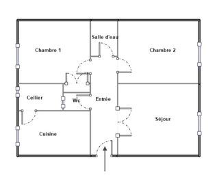  Appartement � vendre 3 pi�ces 65 m�