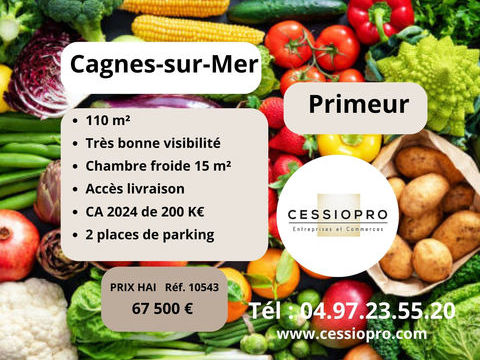 PRIMEUR DE 110m2 CAGNES SUR MER 67500 06800 Cagnes sur mer