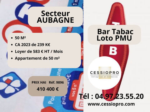 BAR TABAC PMU LOTO LICENCE IV 410400 13400 Aubagne